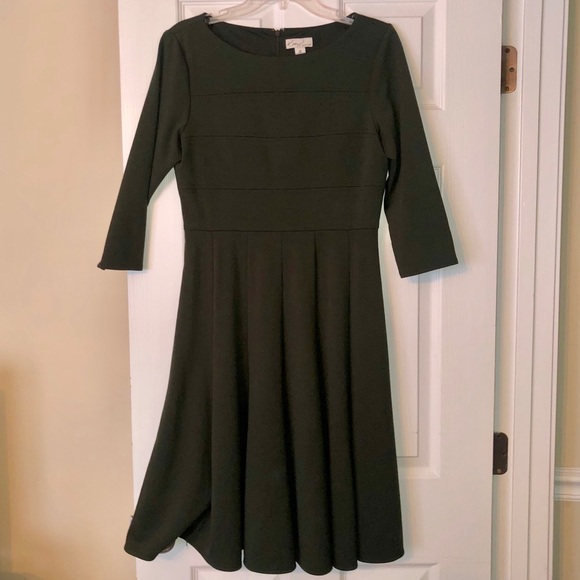 Olive Green Kim Rogers Dress - Picture 1 of 3